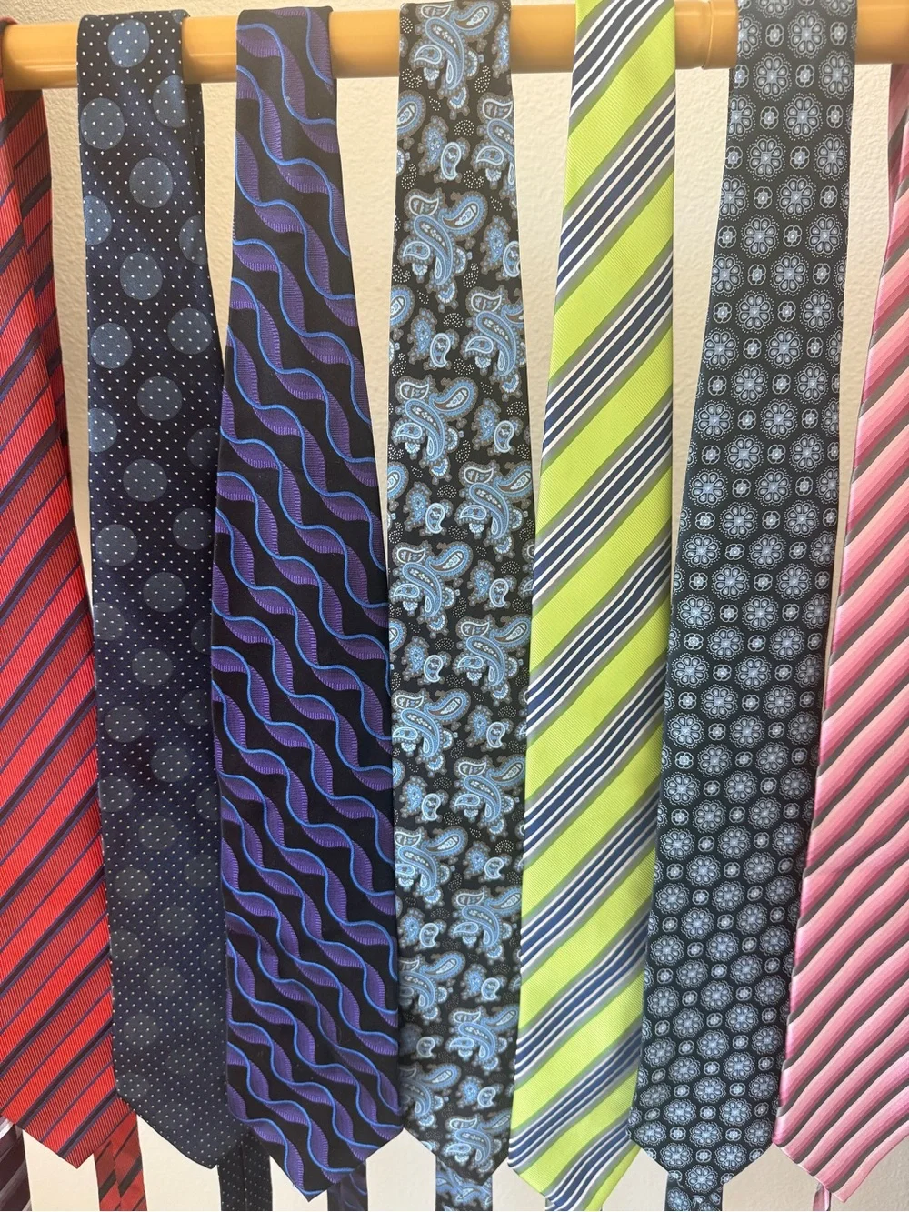 Lot of 10 Designer Silk Ties Zegna Hugo Boss Bugatchi Patrick James